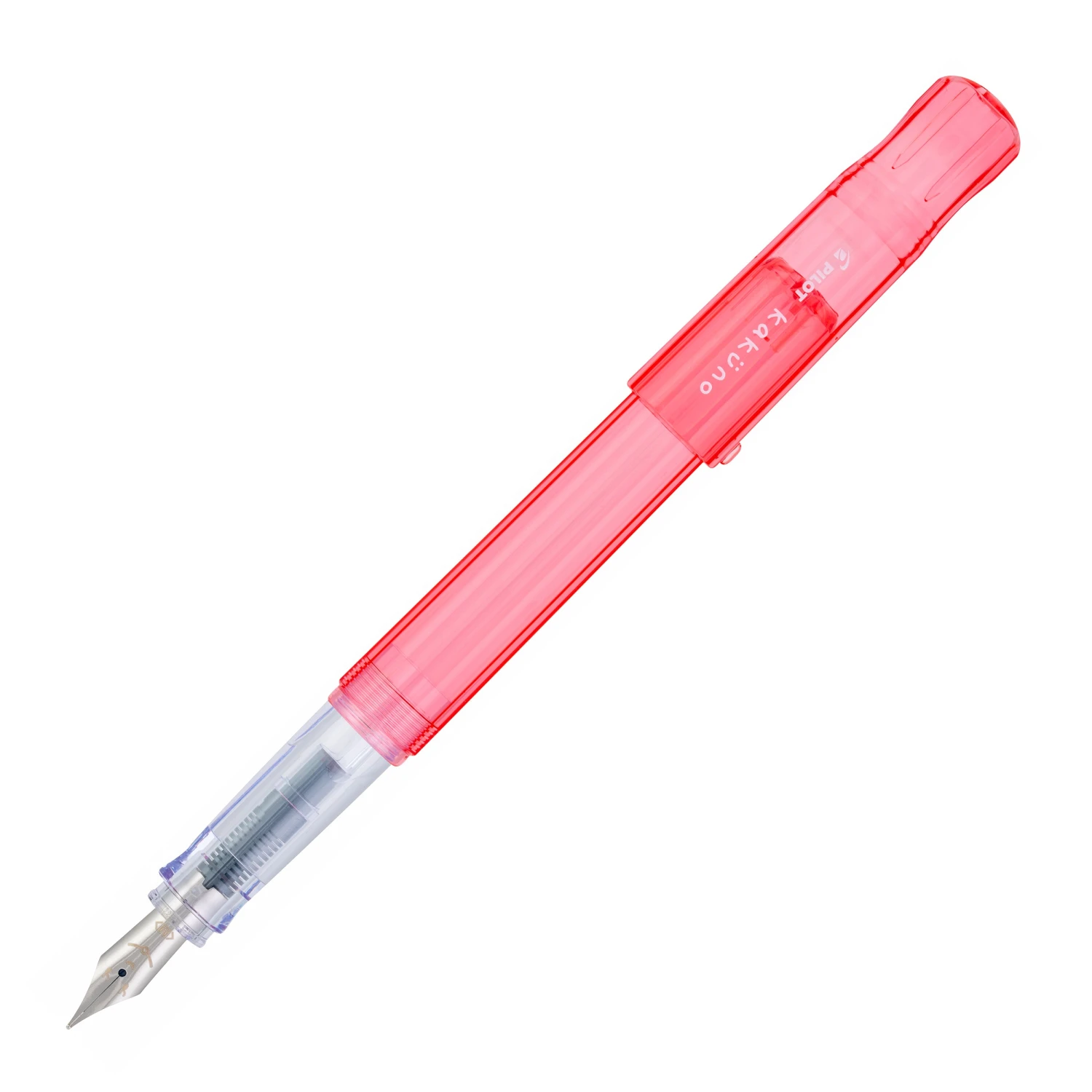 Pilot Kakuno Fountain Pen In Translucent Coral 1 Pilot Kakuno Fountain Pen In Translucent Coral
