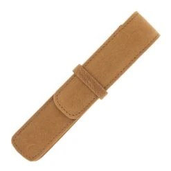 Girologio Single Pen Case In Saddle Tan