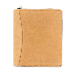 Girologio 12 Zippered Pen Case In Saddle Tan