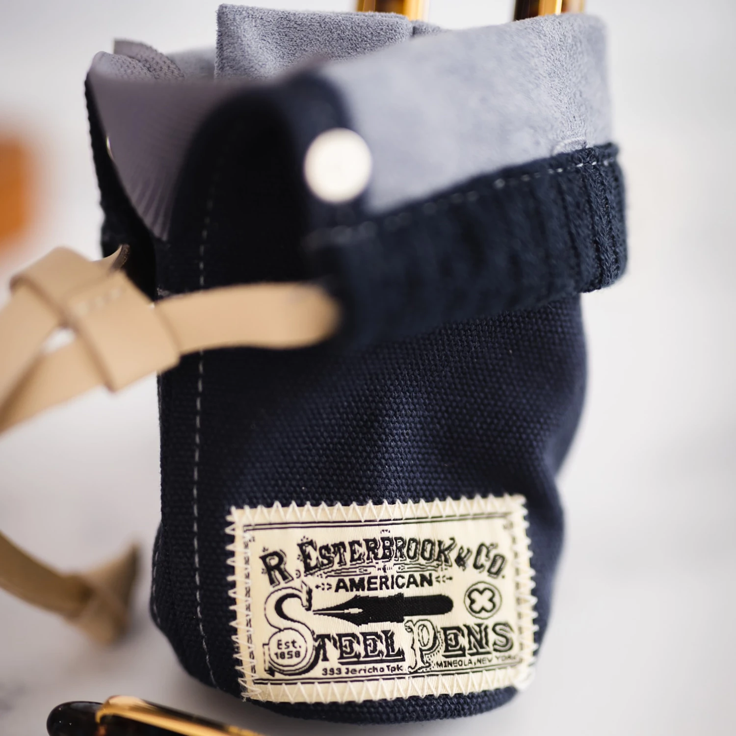 Esterbrook 2 Go Cup Pen Case In Navy Blue 4 Esterbrook 2 Go Cup Pen Case In Navy Blue - Image 4