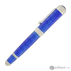 Aurora Duca Fountain Pen In Glazed Blue Lacquer - 18K Gold -Pen & Paper Store aurora duca fountain pen in glazed blue lacquer 18k gold 885
