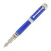 Aurora Duca Fountain Pen In Glazed Blue Lacquer - 18K Gold