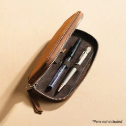 Endless Companion Leather Adjustable Pen Pouch - 2 Pens Brown -Pen & Paper Store b3e079c7 dd20 4c4a ada9 6b7198ec0ef7
