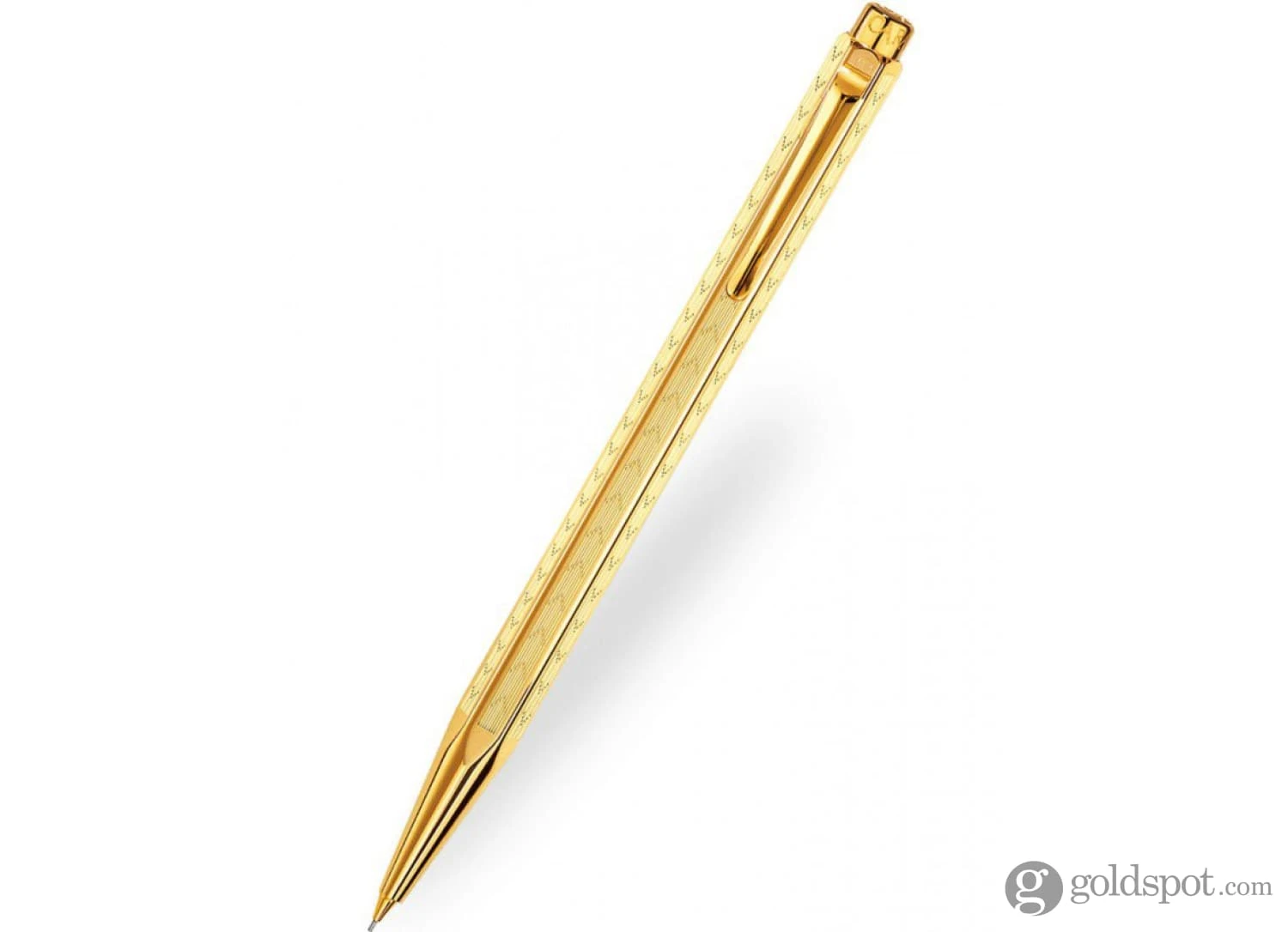 Caran D'Ache Ecridor Chevron Mechanical Pencil In Gilded - 0.7mm 2 Caran D'Ache Ecridor Chevron Mechanical Pencil In Gilded - 0.7mm - Image 2