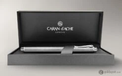 Caran D'Ache Ecridor Retro Rollerball Pen In Silver And Rhodium -Pen & Paper Store caran d ache ecridor retro rollerball pen in silver and rhodium 130