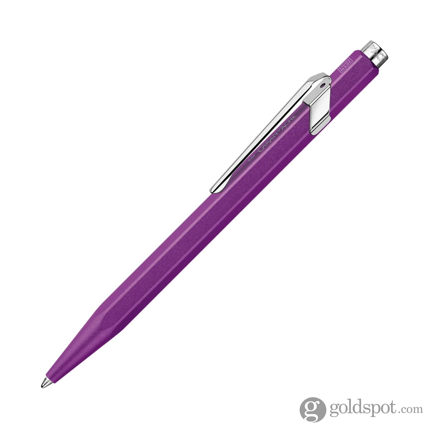 Caran D'Ache 849 COLORMAT-X Ballpoint Pen In Violet 2 Caran D'Ache 849 COLORMAT-X Ballpoint Pen In Violet - Image 2