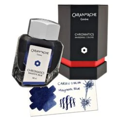 Caran D'Ache Chromatics Bottled Ink In Magnetic Blue - 50 ML