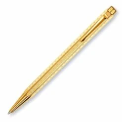 Caran D'Ache Ecridor Chevron Ballpoint Pen In Gilded