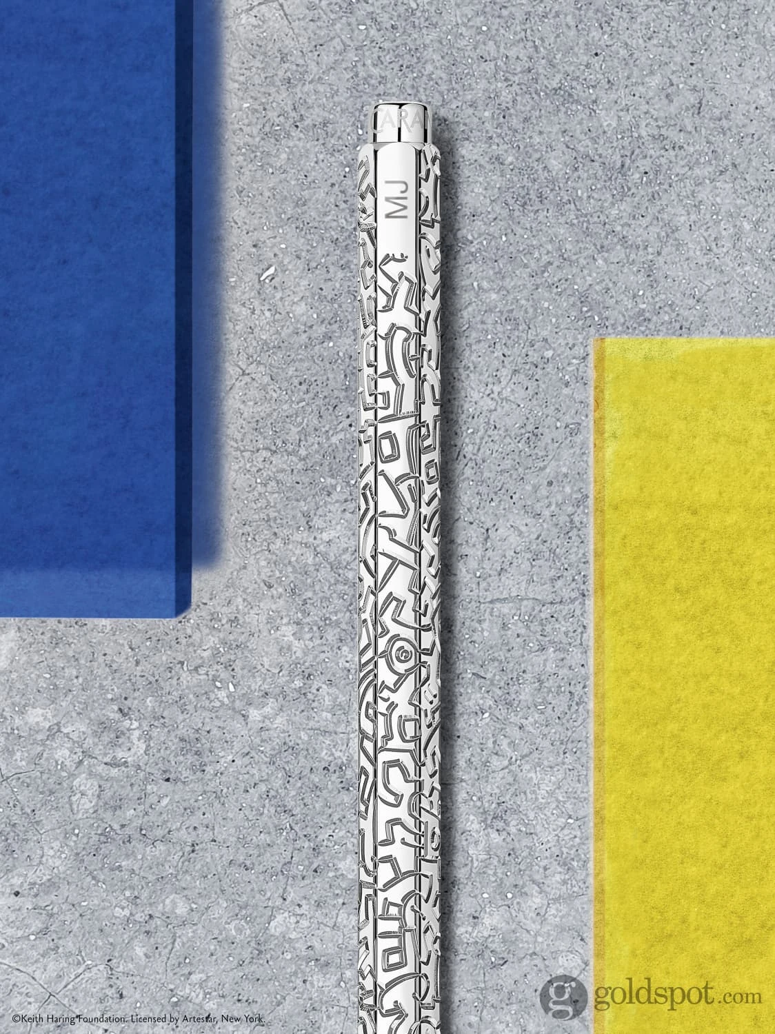 Caran D'Ache Ecridor Keith Haring Christmas 2023 Ballpoint Pen And Leather Case Set 4 Caran D'Ache Ecridor Keith Haring Christmas 2023 Ballpoint Pen And Leather Case Set - Image 4