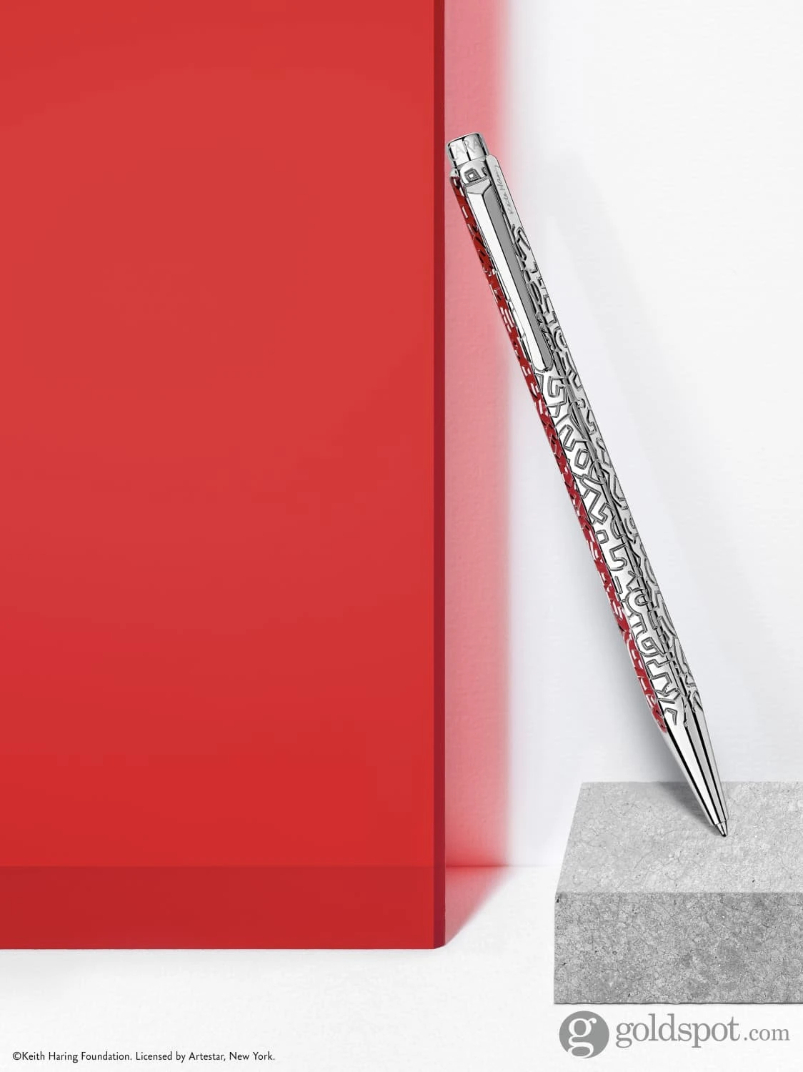 Caran D'Ache Ecridor Keith Haring Christmas 2023 Ballpoint Pen And Leather Case Set 3 Caran D'Ache Ecridor Keith Haring Christmas 2023 Ballpoint Pen And Leather Case Set - Image 3