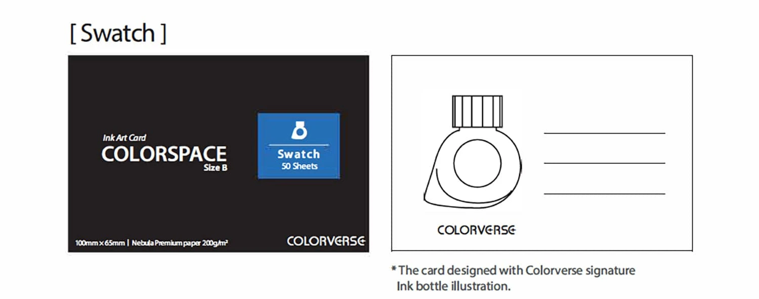 Colorverse Ink Swatch Card In Swatch 1 Colorverse Ink Swatch Card In Swatch