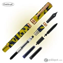 Conklin Stylograph Mosaic Fountain Pen In Yellow/Blue -Pen & Paper Store conklin stylograph mosaic fountain pen in yellowblue 718