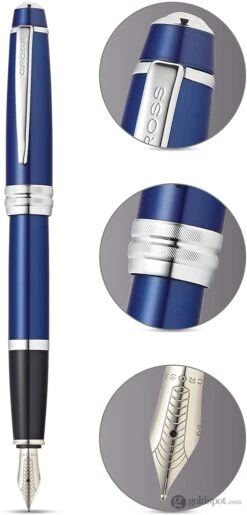 Cross® Cross Bailey Fountain Pen In Blue Lacquer - Medium 6 Cross® Cross Bailey Fountain Pen In Blue Lacquer - Medium -Pen & Paper Store cross bailey fountain pen in blue lacquer medium 481