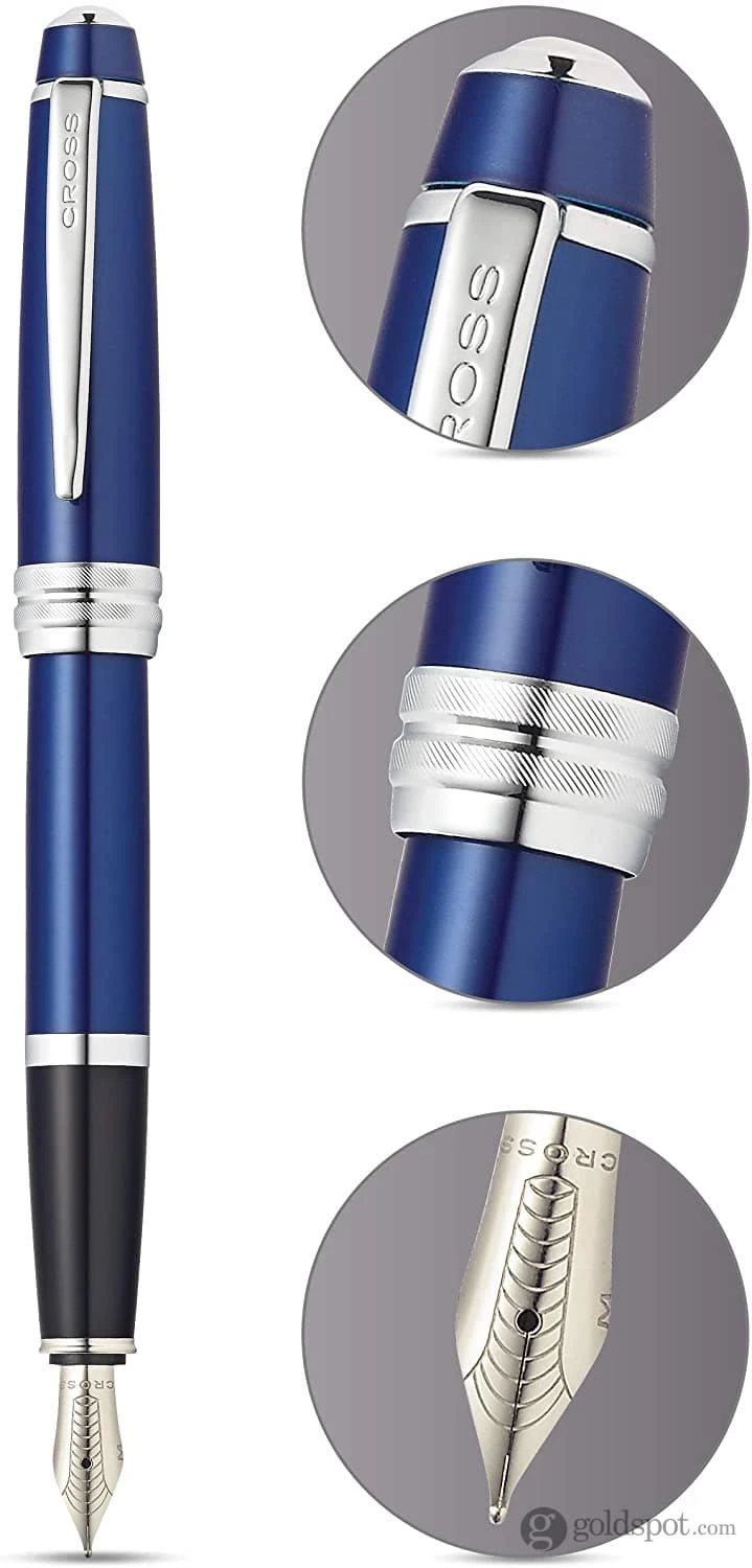 Cross® Cross Bailey Fountain Pen In Blue Lacquer - Medium 3 Cross® Cross Bailey Fountain Pen In Blue Lacquer - Medium - Image 3