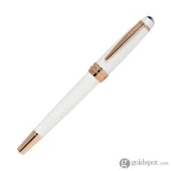 Cross® Cross Bailey Fountain Pen In Pearlescent White Lacquer With Rose Gold Trim -Pen & Paper Store cross bailey fountain pen in pearlescent white lacquer with rose gold trim 145