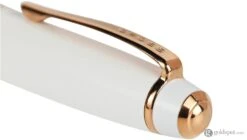 Cross® Cross Bailey Fountain Pen In Pearlescent White Lacquer With Rose Gold Trim -Pen & Paper Store cross bailey fountain pen in pearlescent white lacquer with rose gold trim 472