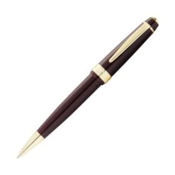 Cross® Cross Bailey Light Ballpoint Pen In Glossy Burgundy Resin With Gold Trim