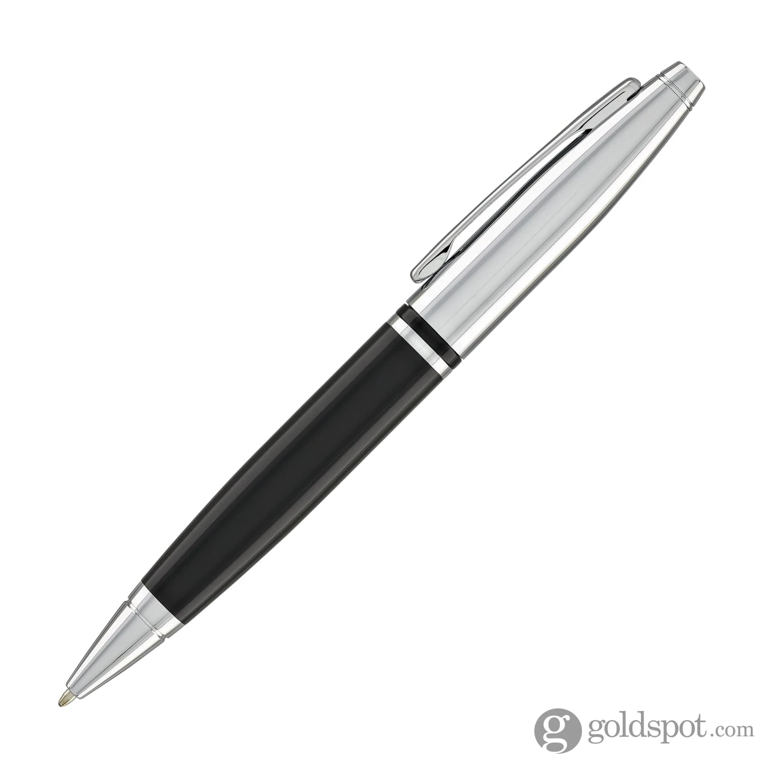 Cross® Cross Calais Ballpoint Pen In Chrome & Black 3 Cross® Cross Calais Ballpoint Pen In Chrome & Black - Image 3