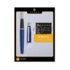 Cross® Cross Calais Fountain Pen Gift Set In Blue & Chrome With 6 Free Ink Cartridges - Medium Point