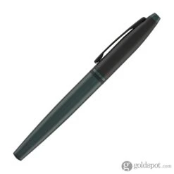 Cross® Cross Calais Fountain Pen In Matte Green Lacquer With Black Trim -Pen & Paper Store cross calais fountain pen in matte green lacquer with black trim 337