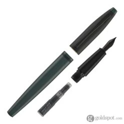 Cross® Cross Calais Fountain Pen In Matte Green Lacquer With Black Trim -Pen & Paper Store cross calais fountain pen in matte green lacquer with black trim 638