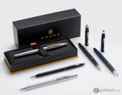 Cross® Cross Classic Century Medalist Fountain Pen In Chrome With Gold Trim -Pen & Paper Store cross classic century medalist fountain pen in chrome with gold trim 514