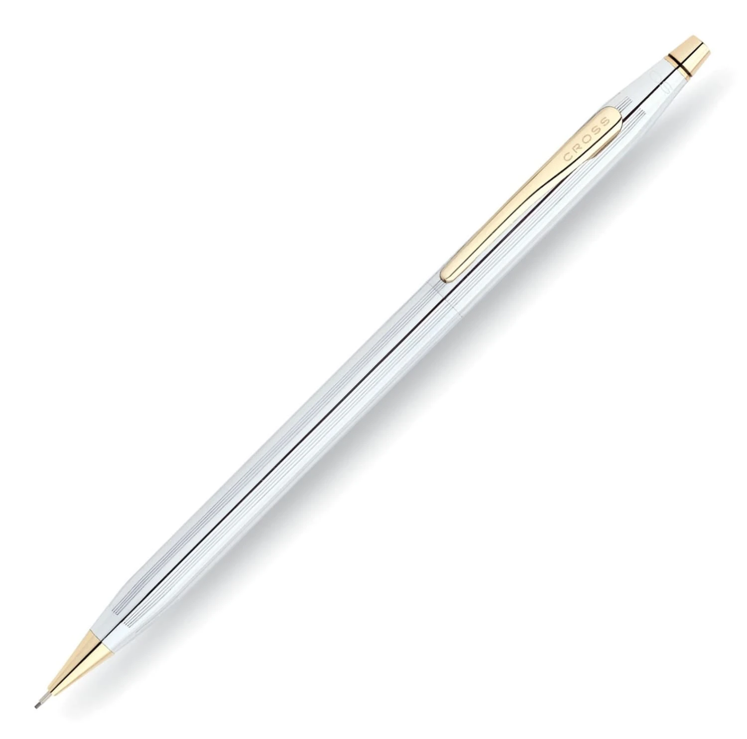 Cross® Cross Classic Century Medalist Mechanical Pencil In Chrome With Gold Trim - .7mm 1 Cross® Cross Classic Century Medalist Mechanical Pencil In Chrome With Gold Trim - .7mm