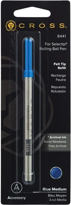 Cross® Cross Selectip Porous-Point Ballpoint Pen Refill In Blue -Pen & Paper Store cross selectip porous point ballpoint pen refill in blue 545