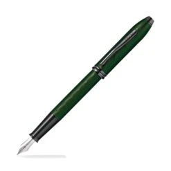 Cross® Cross Townsend Fountain Pen In Green PVD Micro Knurl