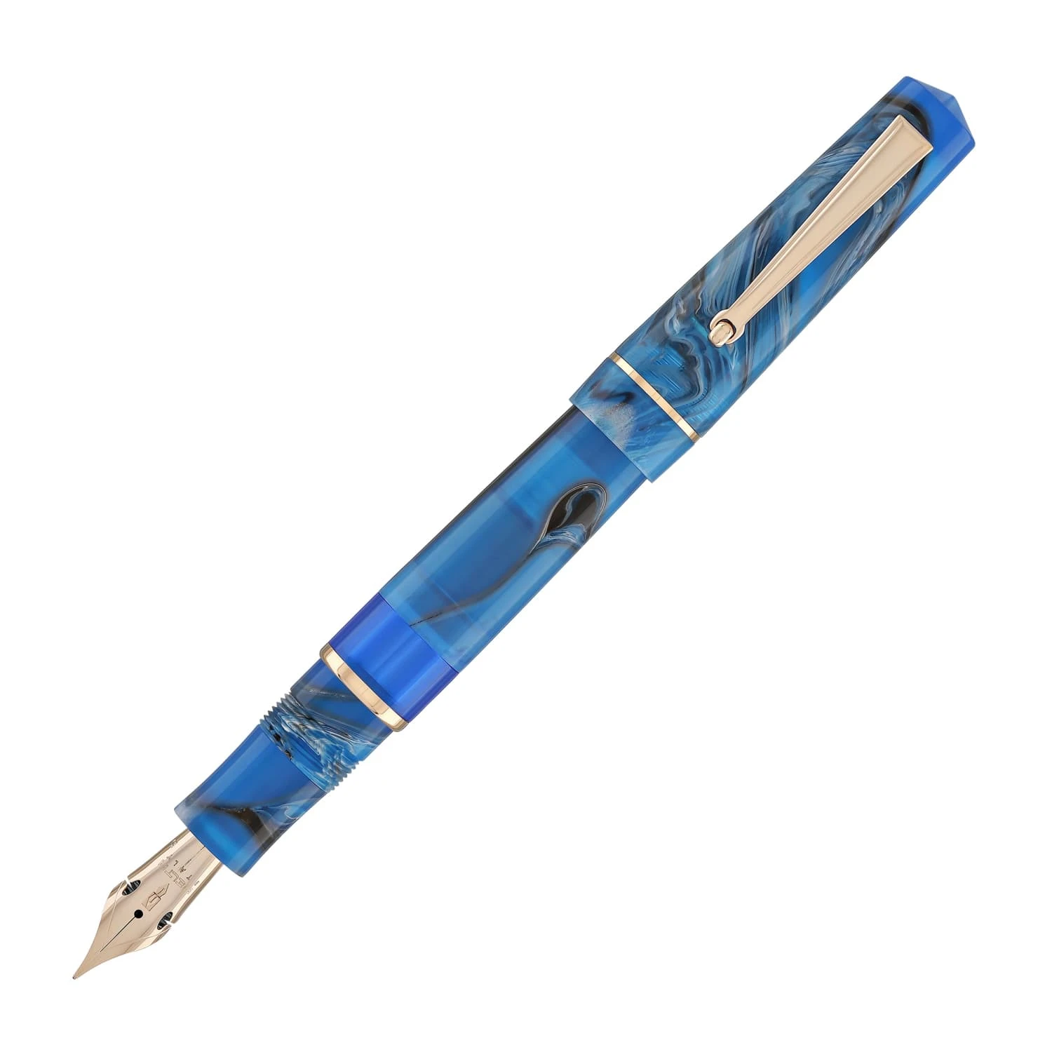 Delta Duna Piston Fountain Pen In Oasis Blue 1 Delta Duna Piston Fountain Pen In Oasis Blue