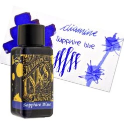 Diamine Bottled Ink And Cartridges In Sapphire Blue