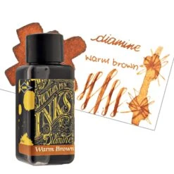 Diamine Classic Bottled Ink And Cartridges In Dark Brown