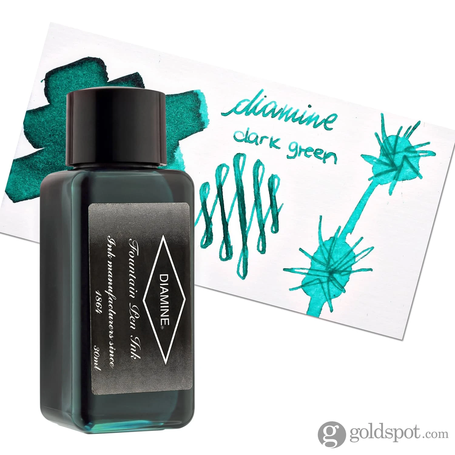 Diamine Classic Bottled Ink In Cool Green 5 Diamine Classic Bottled Ink In Cool Green - Image 5