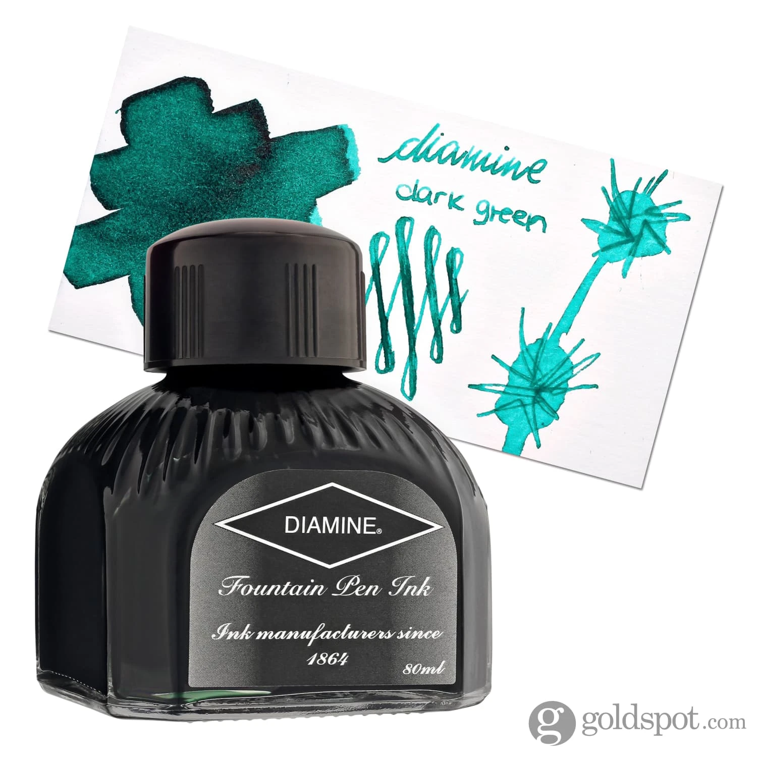Diamine Classic Bottled Ink In Cool Green 4 Diamine Classic Bottled Ink In Cool Green - Image 4
