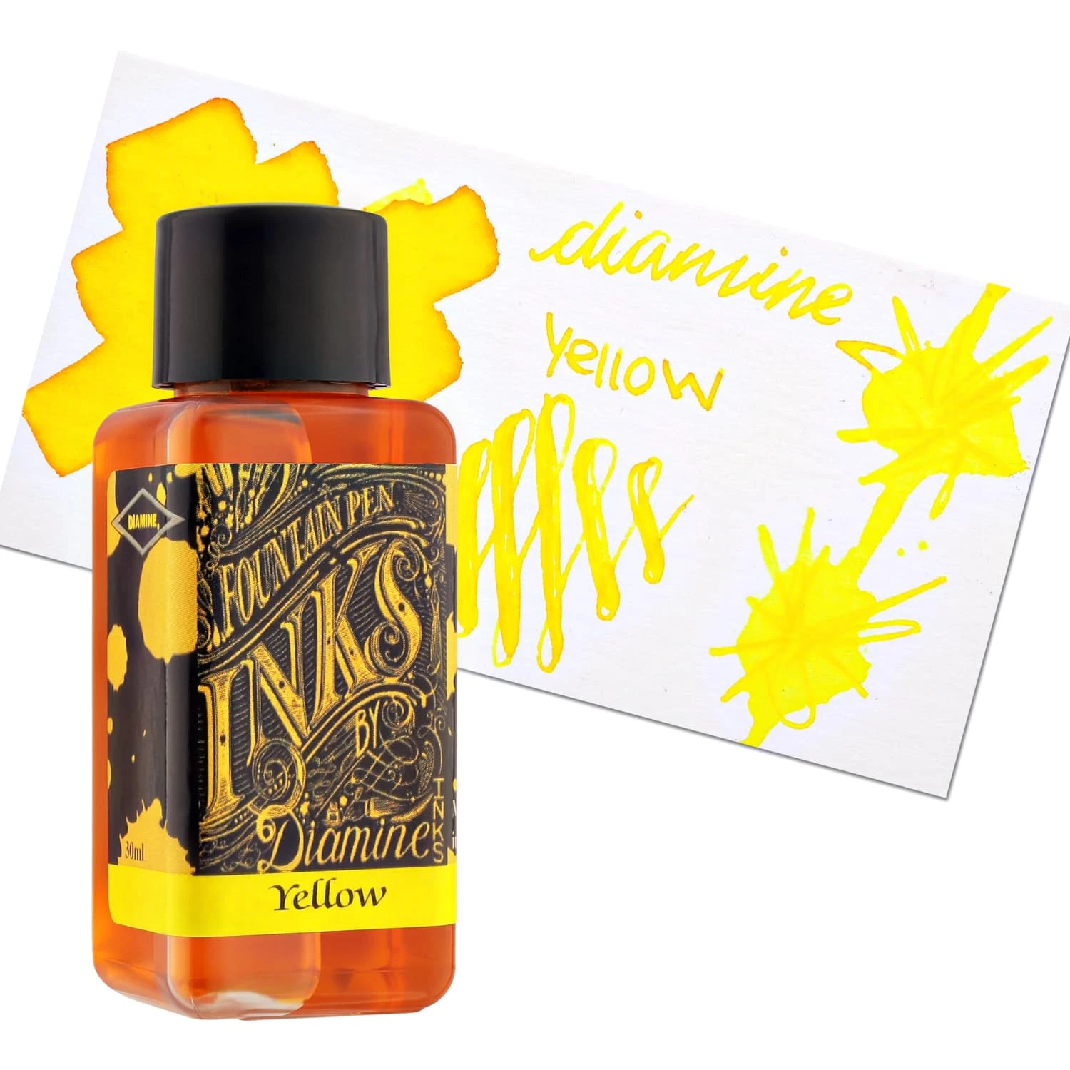Diamine Classic Bottled Ink In Yellow 1 Diamine Classic Bottled Ink In Yellow
