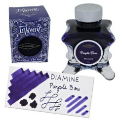 Diamine Inkvent Blue Edition Standard Bottled Ink In Purple Bow - 50 ML