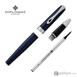 Diplomat Excellence A2 Rollerball Pen In Midnight Blue With Chrome Trim -Pen & Paper Store diplomat excellence a2 rollerball pen in midnight blue with chrome trim 836
