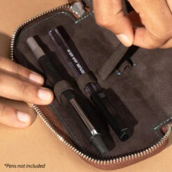 Endless Companion Leather Adjustable Pen Pouch - 5 Pens Brown -Pen & Paper Store e1250c6e 5dca 4c81 a1bd 73304381d5d7