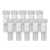 Empty Ink Vials For Samples - 10 Pack, Clear - Secure Twist-cap
