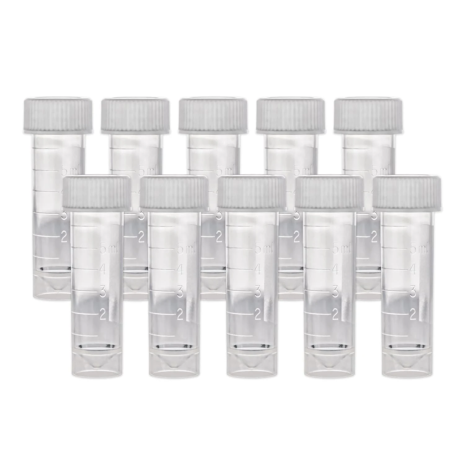 Empty Ink Vials For Samples - 10 Pack, Clear - Secure Twist-cap 1 Empty Ink Vials For Samples - 10 Pack, Clear - Secure Twist-cap