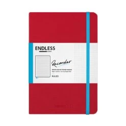 Endless Recorder A5 Notebook In Crimson Sky With The 80gsm Regalia Paper - Ruled