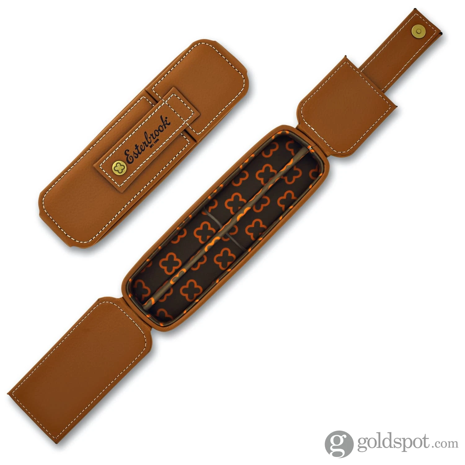 Esterbrook Double Pen Nook Case In British Tan 2 Esterbrook Double Pen Nook Case In British Tan - Image 2