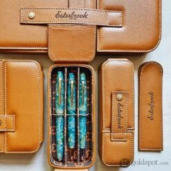 Esterbrook Twelve Pen Nook Case In British Tan -Pen & Paper Store esterbrook twelve pen nook case in british tan 636