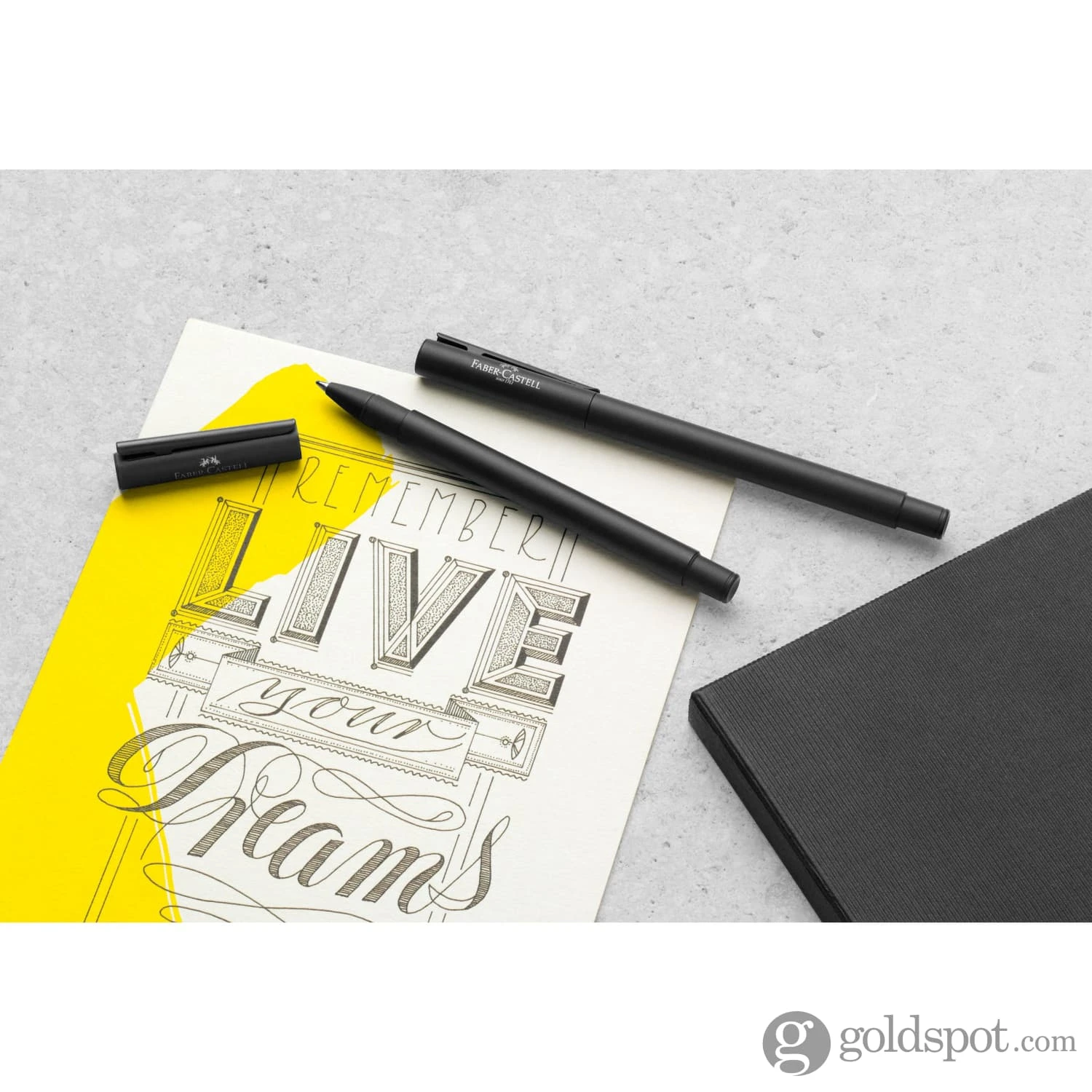 Faber-Castell Design Neo Slim Rollerball Pen In Black Matte And Black Chrome 3 Faber-Castell Design Neo Slim Rollerball Pen In Black Matte And Black Chrome - Image 3