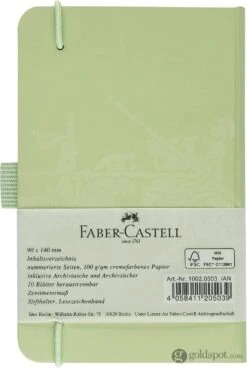 Faber-Castell Notebook In Mint Green - A6 -Pen & Paper Store faber castell notebook in mint green a6 670