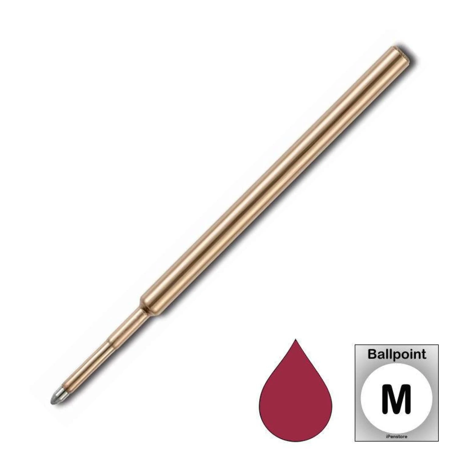 Fisher Space Ballpoint Pen Refill In Burgundy - Medium Point 1 Fisher Space Ballpoint Pen Refill In Burgundy - Medium Point