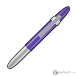 Fisher Space Pen Bullet Ballpoint Pen With Clip In Chrome & Purple Passion -Pen & Paper Store fisher space pen bullet ballpoint with clip in chrome purple passion 345