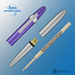 Fisher Space Pen Bullet Ballpoint Pen With Clip In Chrome & Purple Passion -Pen & Paper Store fisher space pen bullet ballpoint with clip in chrome purple passion 495