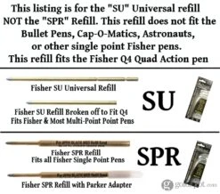 Fisher Space Universal Ballpoint Pen Refill In Blue - Fine Point -Pen & Paper Store fisher space universal ballpoint pen refill in blue fine point 378