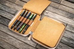 Galen Leather Pen Case Zippered 10 Slots In Undyed Leather 7 Galen Leather Pen Case Zippered 10 Slots In Undyed Leather -Pen & Paper Store galen leather pen case zippered 10 slots in undyed 396